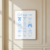 Gott sagt, ich bin christliche Wandkunst Poster