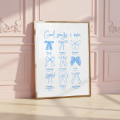 Gott sagt, ich bin christliche Wandkunst Poster