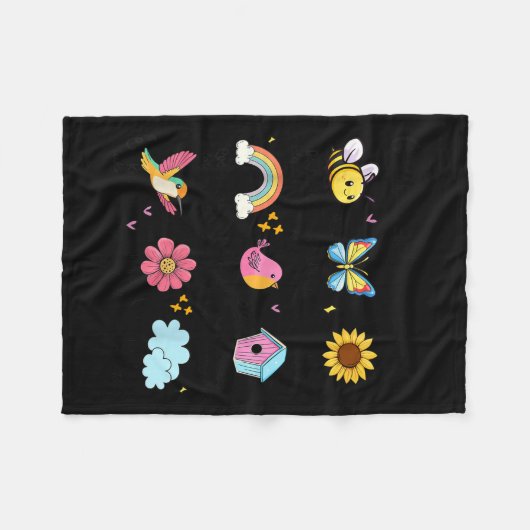 Gott sagt, ich bin der Frühling Christlichen Funny Fleecedecke (Vorderseite (Horizontal))