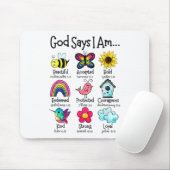Gott sagt, ich bin der Frühling Christlichen Funny Mousepad (Mit Mouse)