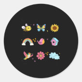 Gott sagt, ich bin der Frühling Christlichen Funny Runder Aufkleber (Vorderseite)