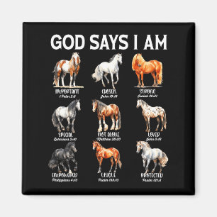 Gott sagt, ich bin ein christliches Pferd-Mädchen, Magnet