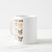 Gott sagt, ich bin Fall Coquette Bow Erntedank Chr Kaffeetasse (Vorderseite Links)