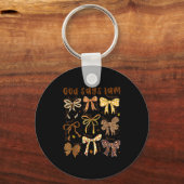 Gott sagt, ich bin Fall Coquette Bow Erntedank Chr Schlüsselanhänger (Vorderseite)