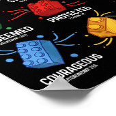 Gott sagt, ich bin Gebäude Brick Master Block Poster (Ecke)