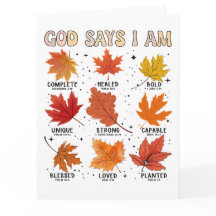 Gott sagt, ich bin Herbst Ernte Erntedank dankbar