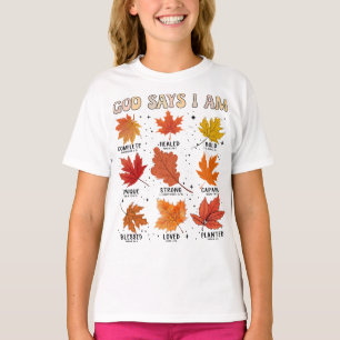 Gott sagt, ich bin Herbst Ernte Erntedank dankbar T-Shirt