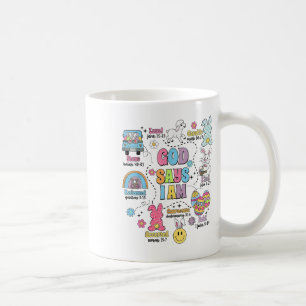 Gott sagt, ich bin Ostern Kaffeetasse