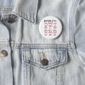 Gott sagt, ich bin rosa Coquette Christlich Jesus Button (Beispiel)