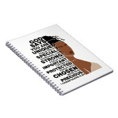 Gott sagt, ich bin schöne schwarze Königin Melanin Notizblock (Rechte Seite)