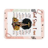 Gott sagt, ich bin schwarz Christlich Melanin Sist Magnet (Horizontal)