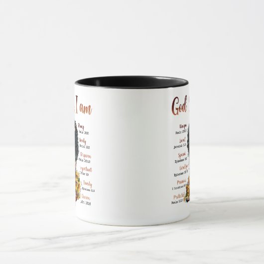Gott sagt, ich bin schwarz Christlich Melanin Sist Tasse (Zentrum)