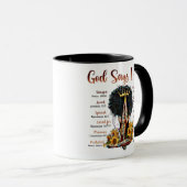 Gott sagt, ich bin schwarz Christlich Melanin Sist Tasse (VorderseiteRechts)