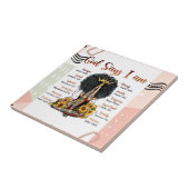 Gott sagt, ich bin schwarze Christliche Frauen Fliese (Seite)