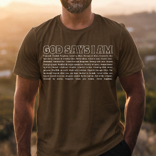 Gott sagt, ich bin stark, muslimischer Glaube insp T-Shirt