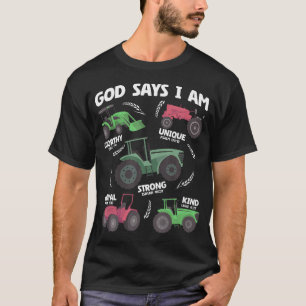 Gott sagt, ich bin Traktorliebhaber Männer Frauen T-Shirt