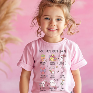 Gott sagt, ich sei Personalisiert Ostern T-Shirt