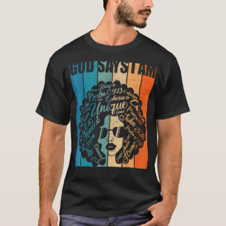 Gott sagt, ich sei schwarzer Geschichtsmonat Phant T-Shirt