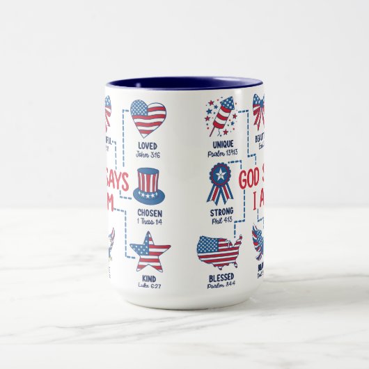 Gott sagt, ich sei sein Kind Tasse (Zentrum)