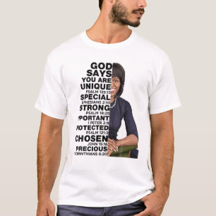 Gott sagt Michelle Obama Frauengeschichte Monat Li T-Shirt