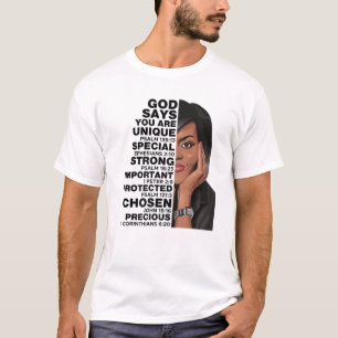 Gott sagt Michelle Obama Frauengeschichte Monat Li T-Shirt