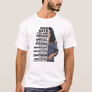 Gott sagt Michelle Obama Frauengeschichte Monat Li T-Shirt