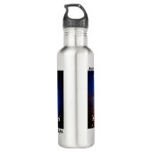 Gott sagte Licht - Maxwell-Physikgleichungen Edelstahlflasche (Rückseite)