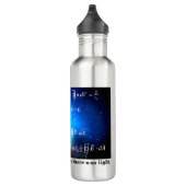 Gott sagte Licht - Maxwell-Physikgleichungen Edelstahlflasche (Rechts)