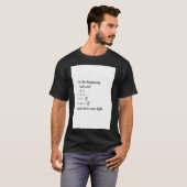 Gott sagte Maxwell Gleichungen T-Shirt (Vorne ganz)