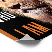 Gott sagte zu Moses, ich bin der, der ich bin Poster (Ecke)