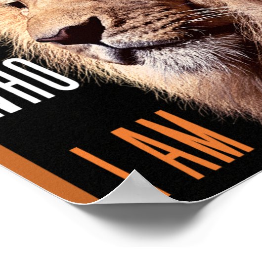 Gott sagte zu Moses, ich bin der, der ich bin Poster (Ecke)