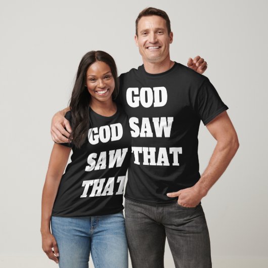 Gott sah das T-Shirt (Unisex)