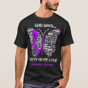 Gott Say Faith Hope Liebe Sarcoidose Awareness Gif T-Shirt