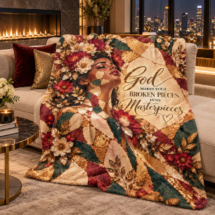 Gott schafft Meisterwerke Christliche Kintsugi-Kun Sherpadecke