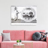 Gott schafft Welt durch Kompass Leinwanddruck (Insitu (Wohnzimmer))