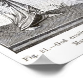 Gott schafft Welt durch Kompass Poster (Ecke)