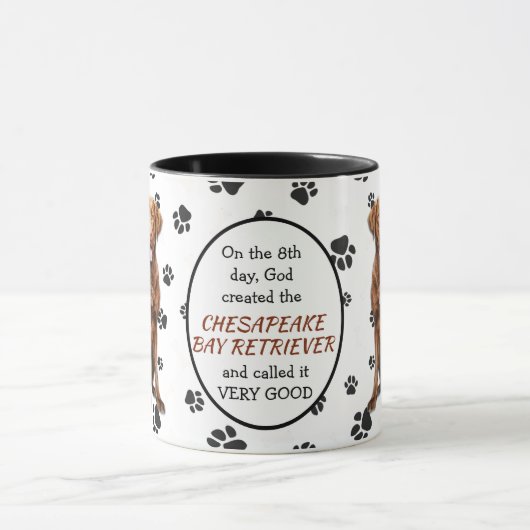 Gott Schaffter Schaffenbucht Retriever Hund Tasse (Zentrum)