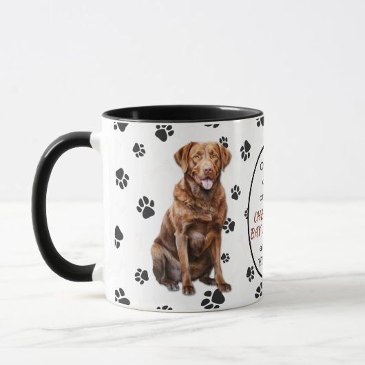 Gott Schaffter Schaffenbucht Retriever Hund Tasse (Links)