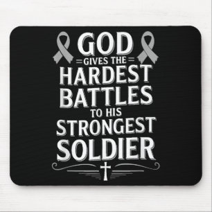 Gott schenkt schwerste Schlacht Diabetes-Bewusstse Mousepad