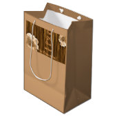 Gott schließt eine Tür öffnet eine weitere Geschen Mittlere Geschenktüte (Vorderseite Schrägansicht)