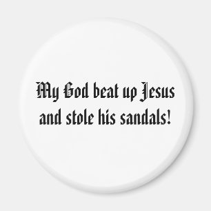 Gott schlug oben Jesus Magnet