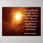 Gott schreibt das Evangelium - Art Print Poster (Vorne)