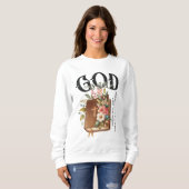 Gott schreibt noch immer deine Geschichte Sweatshirt (Vorne ganz)