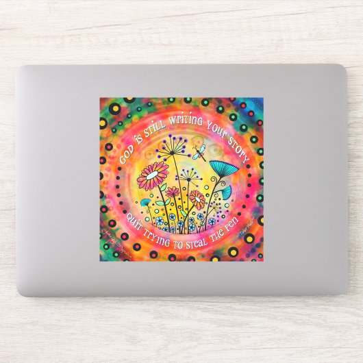 Gott schreibt noch immer Ihre Geschichte Hübsche B Aufkleber (Computer)