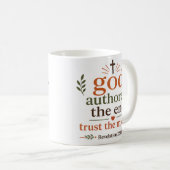 Gott schrieb das Ende – Vertraue der Mitte Christl Kaffeetasse (VorderseiteRechts)