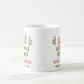 Gott schrieb das Ende – Vertraue der Mitte Christl Kaffeetasse (Mittel)