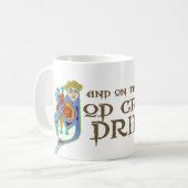 Gott schuf Bohrung Kaffeetasse (Vorderseite Links)