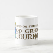 Gott schuf Journalismus Kaffeetasse (Mittel)