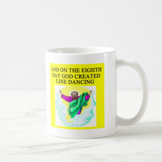 Gott schuf Linie Tanzen Kaffeetasse (Rechts)