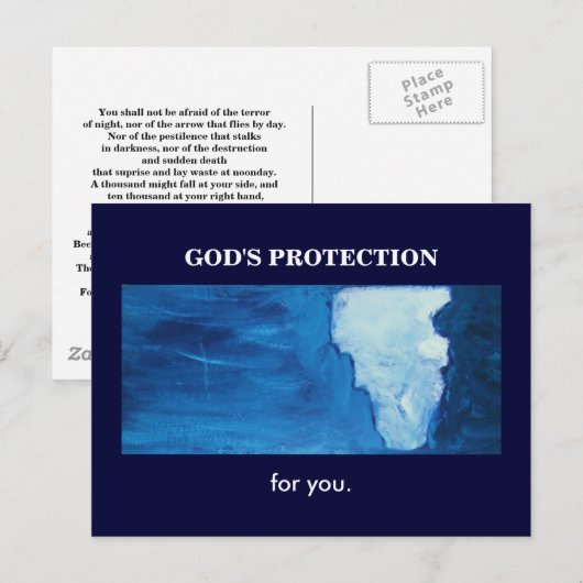 GOTT-SCHUTZ POSTKARTE (Vorne/Hinten)